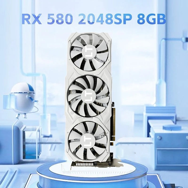Radeon RX580 8GB Graphics Card – Triple Fan Cooling