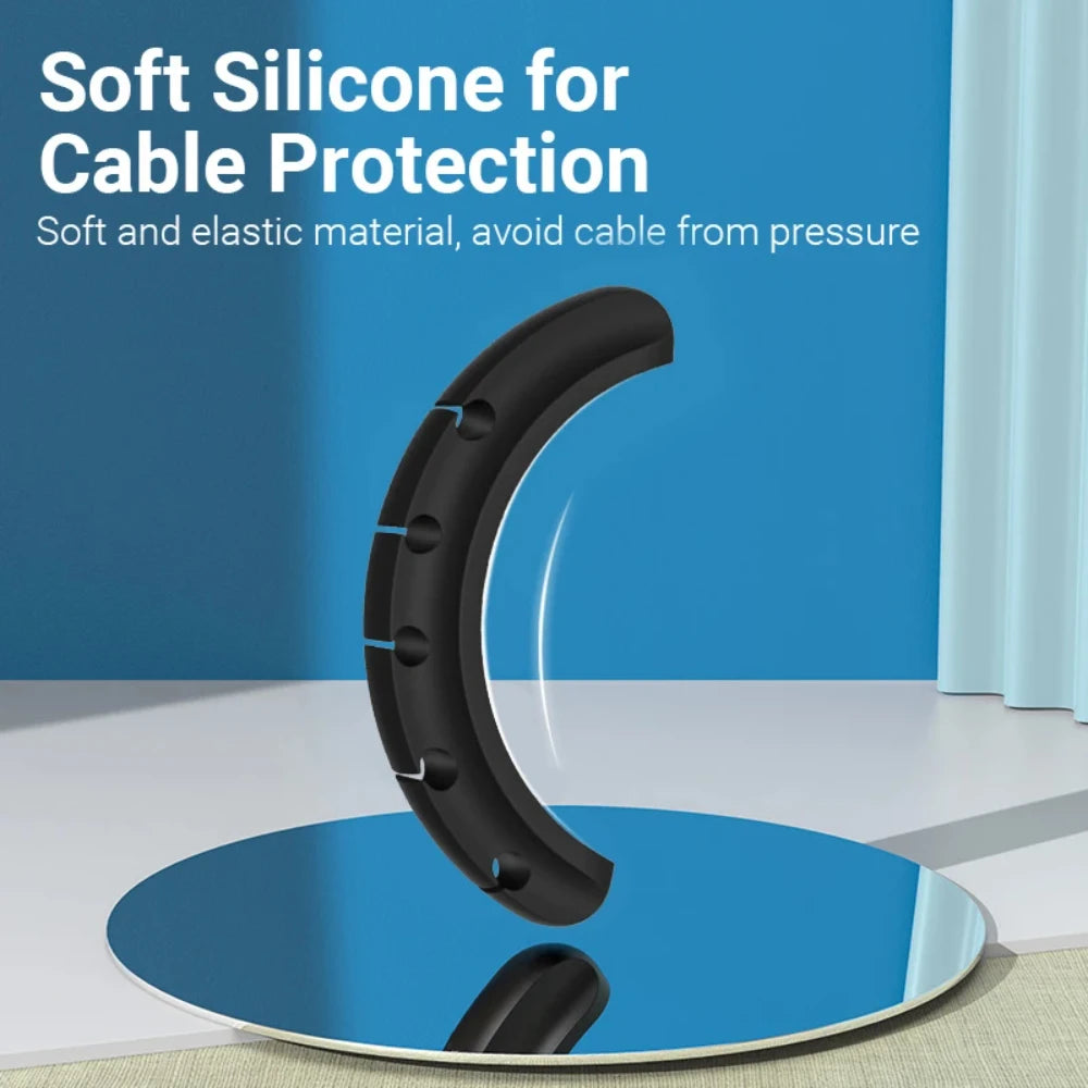NNBILI Silicone Cable Holder Clips – USB Cable Organizer