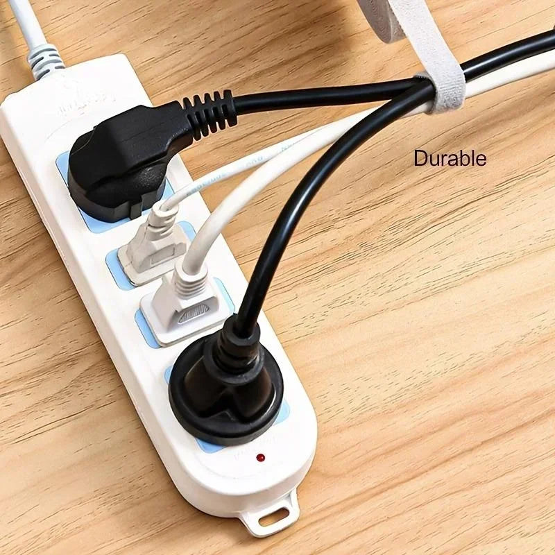 5m Reusable Cable Organizer – Desk Wire Winder & Data Line Protector