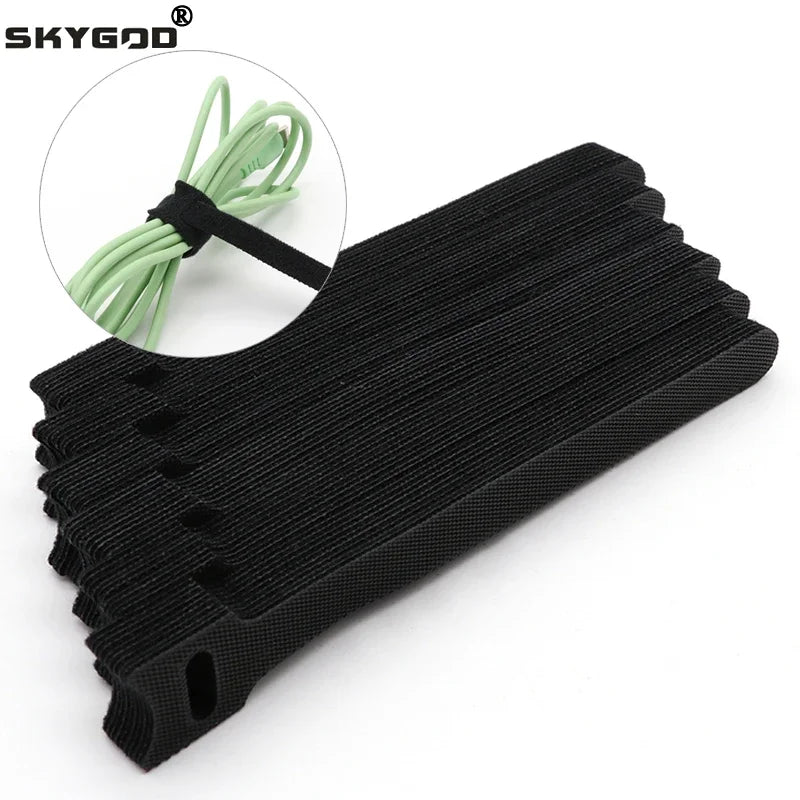 Releasable Cable Ties – Nylon Hook & Loop Wire Organizer Straps