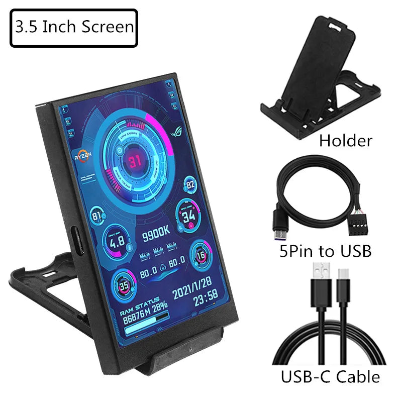 SHCHV Type-C Secondary Monitor – Portable IPS LCD Display for Computers