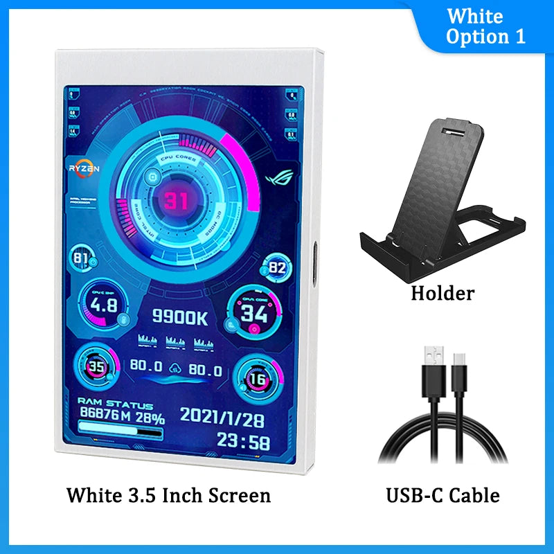 SHCHV Type-C Secondary Monitor – Portable IPS LCD Display for Computers