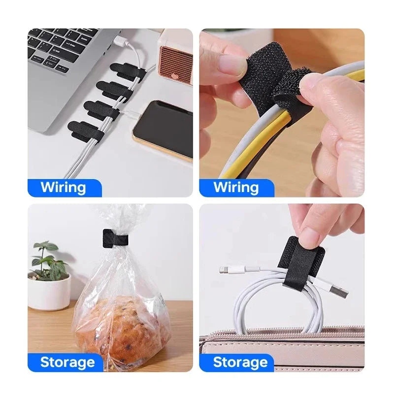 Releasable Cable Organizer Ties – Nylon Wire Management Straps