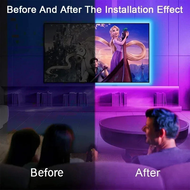 USB LED Strip Lights – RGB Color Changing Flexible Tape with IR Control