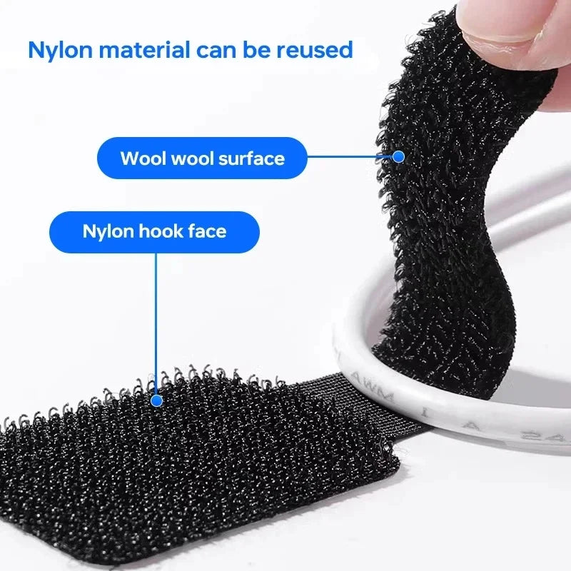 Releasable Cable Organizer Ties – Nylon Wire Management Straps