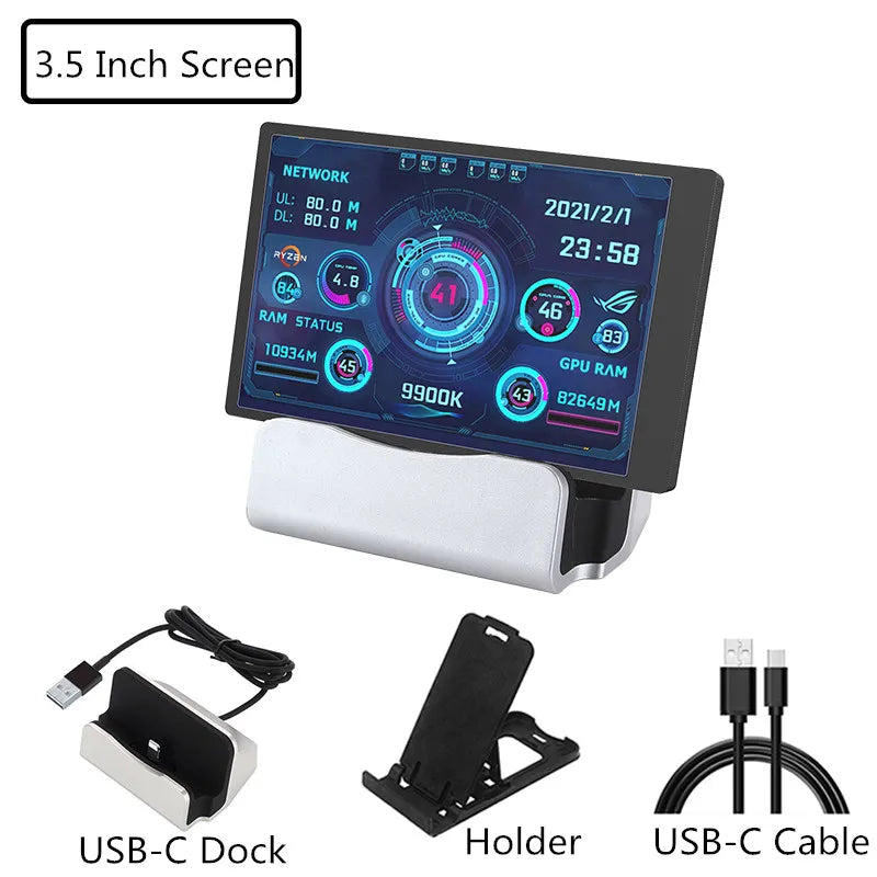 SHCHV Type-C Secondary Monitor – Portable IPS LCD Display for Computers