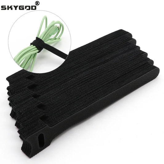 Releasable Cable Ties – Nylon Hook & Loop Wire Organizer Straps